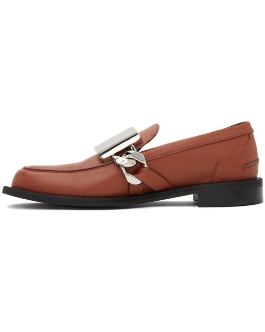 J.W. Anderson Black Brown Gourmet Loafers for men