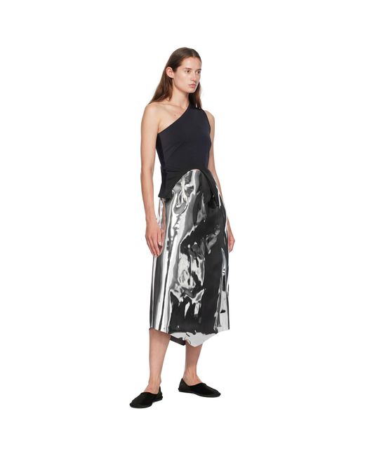 Marie Adam-Leenaerdt Black Off-Shoulder Tank Top