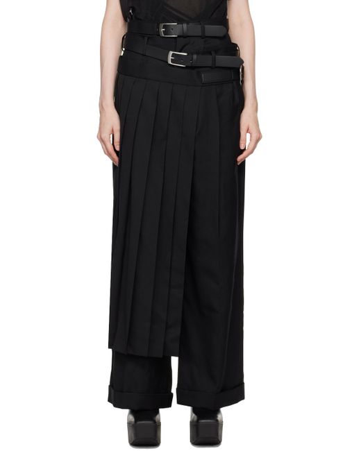 Junya Watanabe Black Belted Trousers