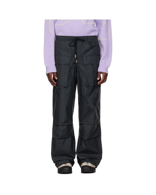 RCOS Black Tahoe Cargo Pants for men
