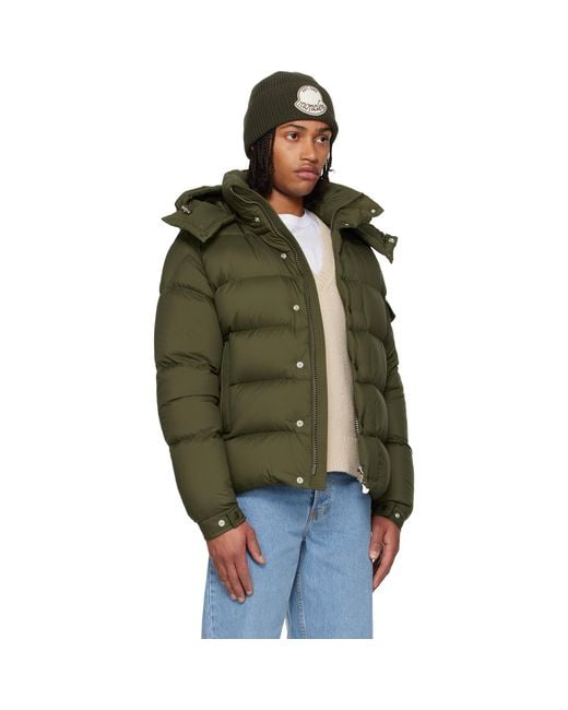 Moncler Green Maya 70 Hooded Short Down Jacket for men