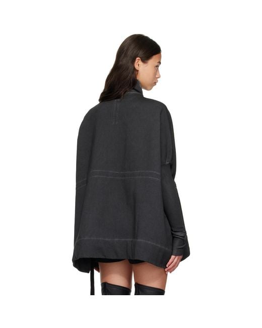 Rick Owens Black Tower Mountain Sail Sweater