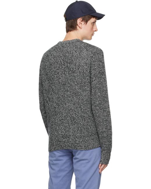 Rag & Bone Black Gray Pierce Sweater for men