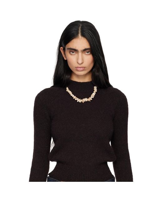 Dries Van Noten Metallic Shell Necklace