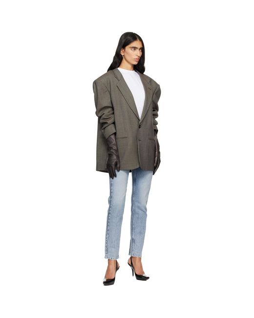 MM6 by Maison Margiela Blue Straight-Leg Jeans
