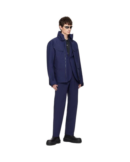 Veilance Blue Indisce Mx Blazer for men