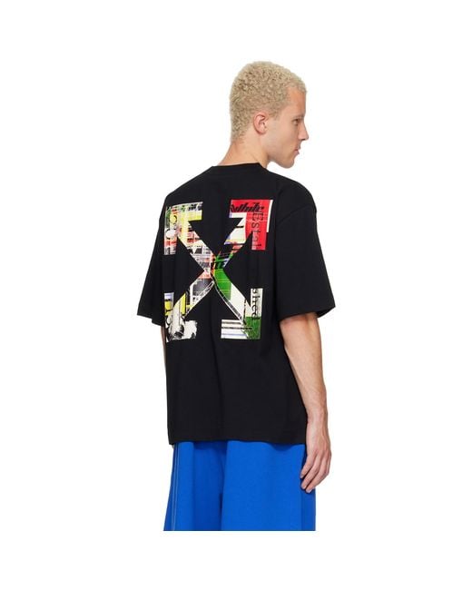 Off-White c/o Virgil Abloh Black Industrial Arrow Skate T-Shirt for men