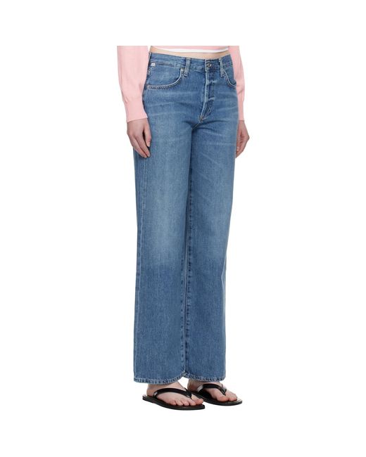 Citizens of Humanity Blue Annina High Rise Wide Leg 33 Jeans