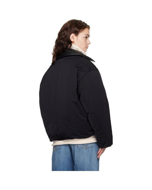 Bottega Veneta Black Tech Nylon Down Jacket