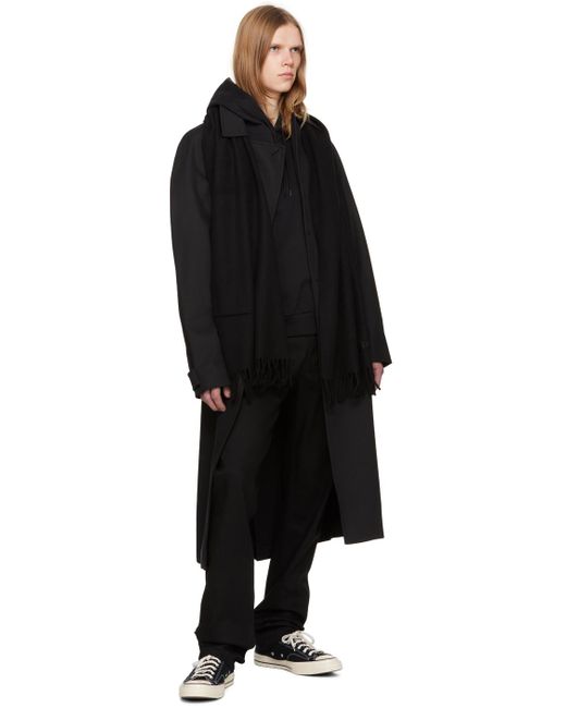 A.P.C. . Black Lou Trench Coat for men