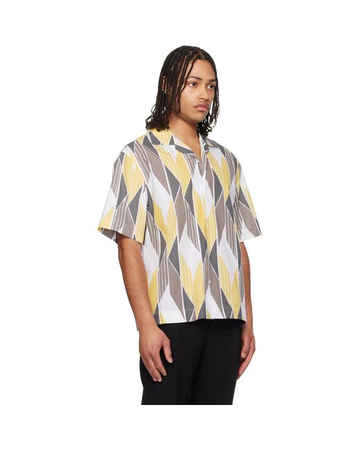 HUGO Black Camp Collar Shirt for men