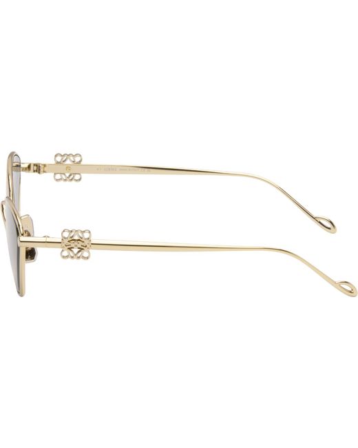 Loewe Gray Anagram Hexagonal Sunglasses