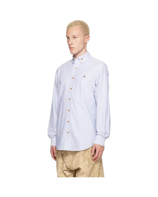 Vivienne Westwood Blue Two Button Krall Shirt for men