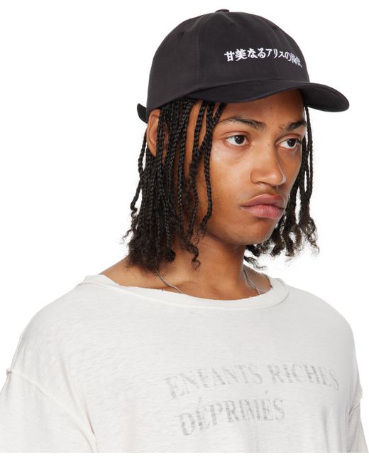 メンズ Enfants Riches Deprimes ブラック Japanese Alice 6パネルキャップ White