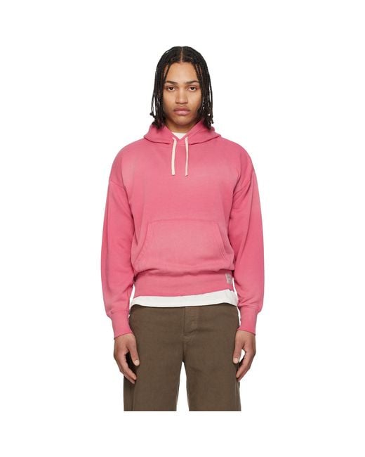 Polo Ralph Lauren Pink Vintage Fit Fleece Hoodie for men