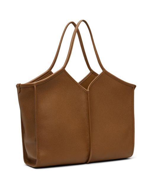 Hereu Brown Calella Medium Squared Tote for men