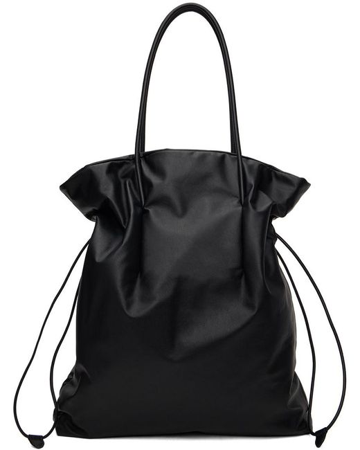The Row Black Polly Tote | Lyst