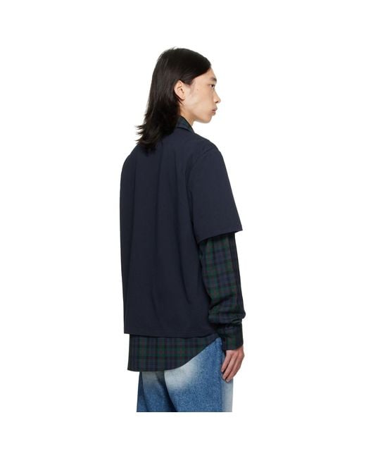Egonlab Blue Moutono Shirt for men