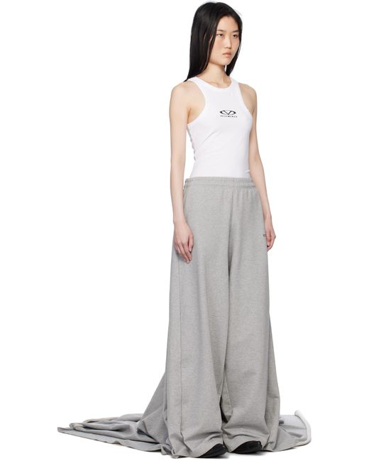 Vetements グレー Carpet トレーン スウェットパンツ White