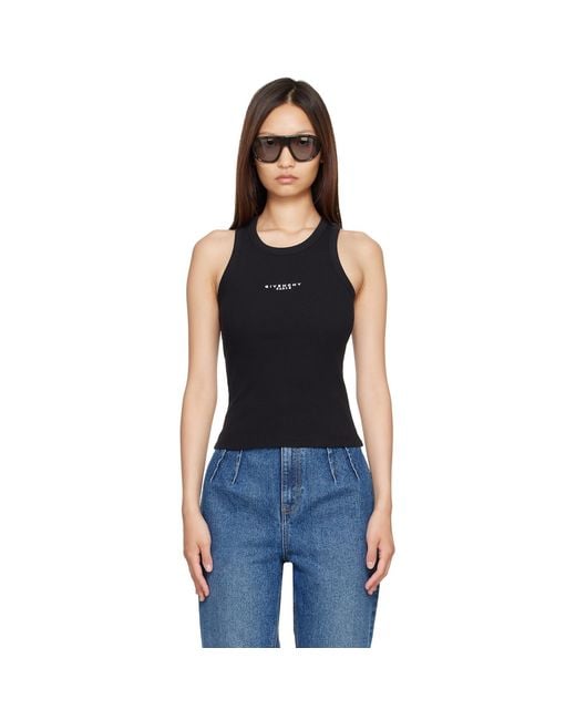 Givenchy Blue Slim Fit Paris' Tank Top