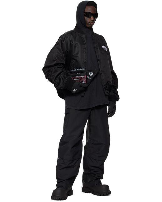 Pantalon cargo noir à logo 3b sports - skiwear Balenciaga pour homme en coloris Black