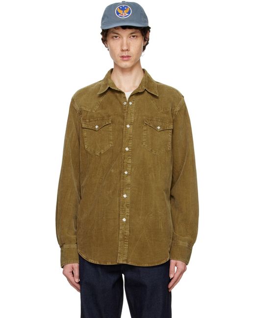 RRL Multicolor Slim-Fit Corduroy Western Shirt for men