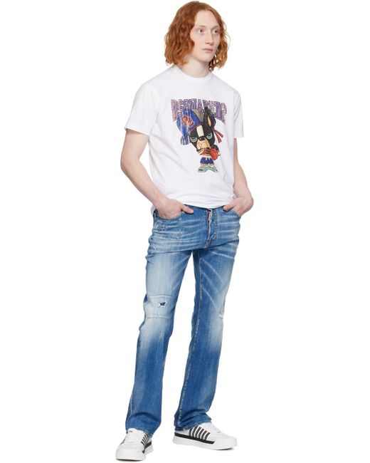 DSquared² White Cool Fit T-shirt for men