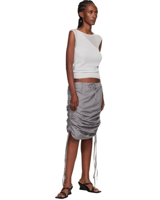 【BASERANGE】PICTORIAL STRAP SKIRT Baserange Pictorial Strap Skirt - Black | Garmentory