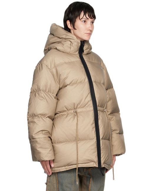 Acne Natural Beige Puffer Down Jacket