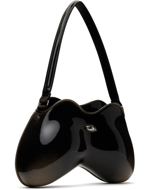 メンズ DIESEL ブラック Double-D ショルダーバッグ Black
