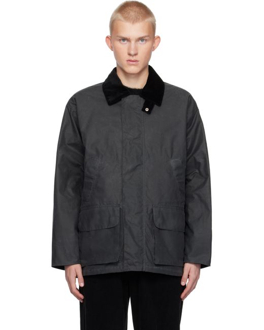 sunflower Black Waxed Leisure Jacket for men