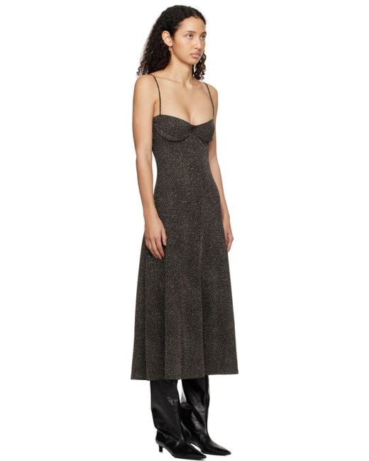 Beaufille Black Ariel Midi Dress