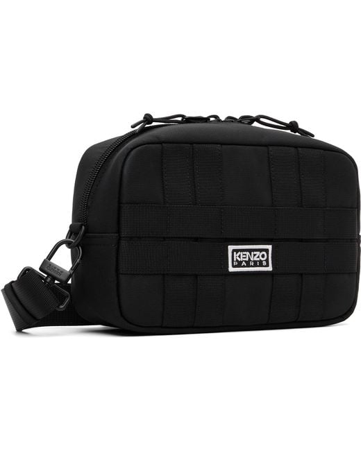 KENZO Black Paris Crossbody Bag for men