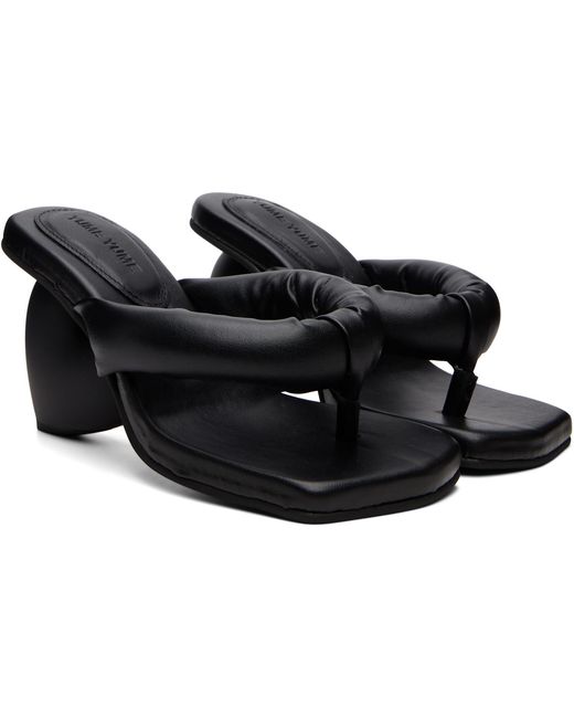 Yume Yume Black Love Mule Heeled Sandals