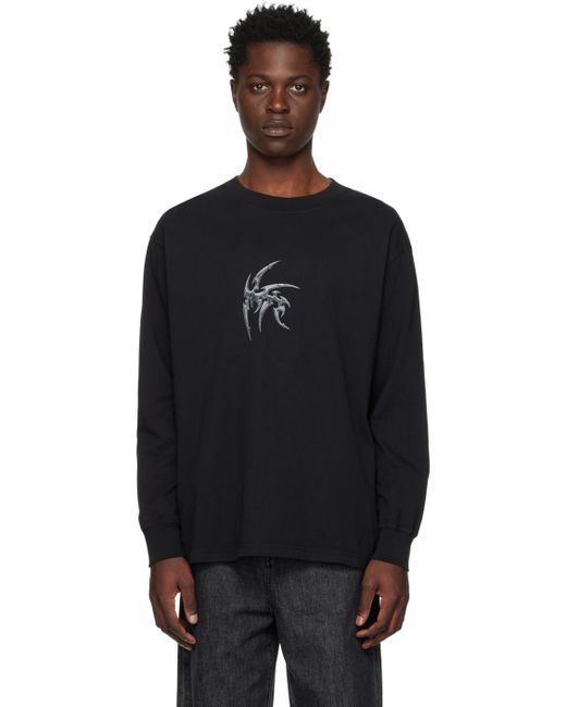 Han Kjobenhavn Black Artwork Long Sleeve T-shirt for men