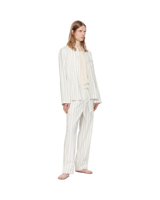 Tekla White Off- & Poplin Pyjama Pants for men