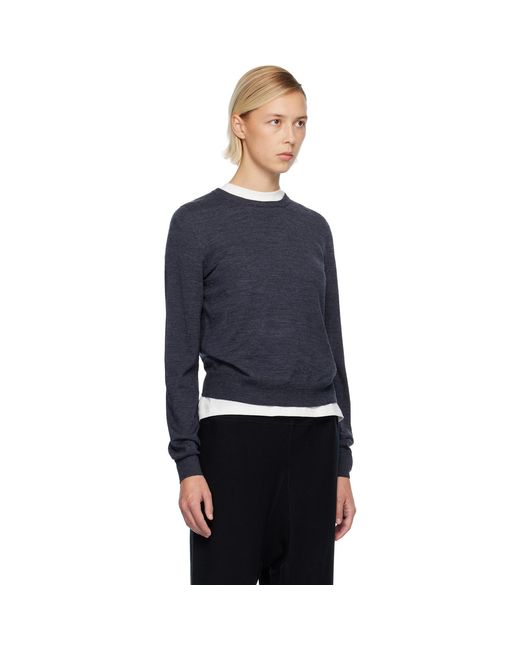 Maison Margiela Blue Wool Sweater