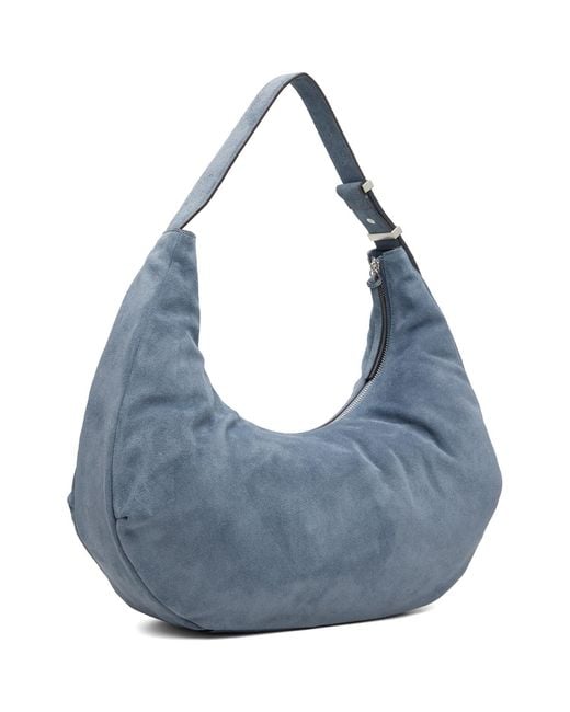 Rag & Bone Blue Hudson Large Suede Bag