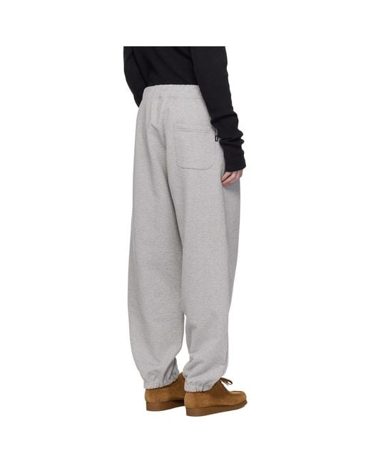 vowels Black Classic Sweatpants for men
