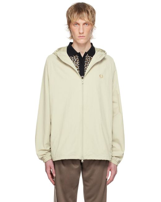 Fred Perry Natural Embroidered Jacket for men