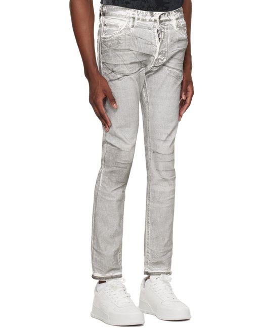 DSquared² White Dsqua2 Grey Icon Cool Guy Jeans for men