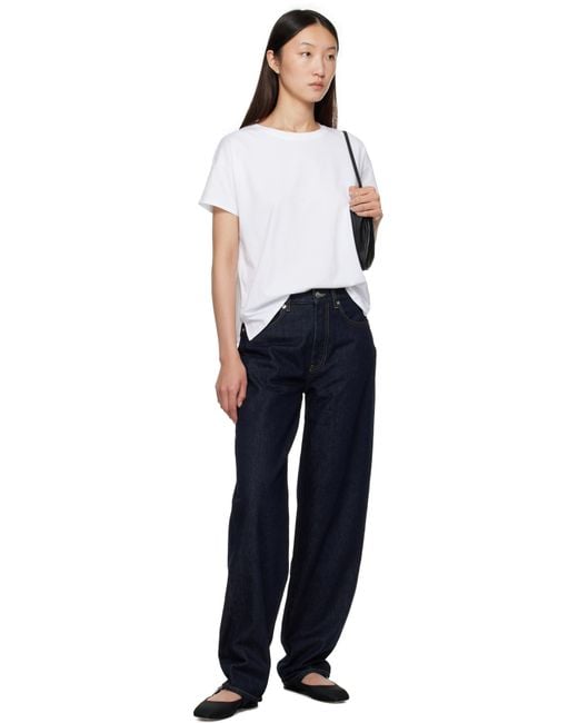 Loulou de Saison Blue Samur Straight-Leg Jeans