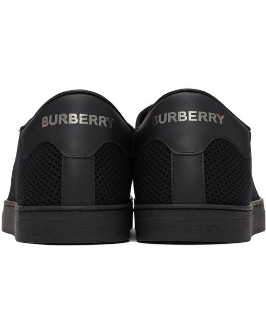 メンズ Burberry チェック スニーカー Black