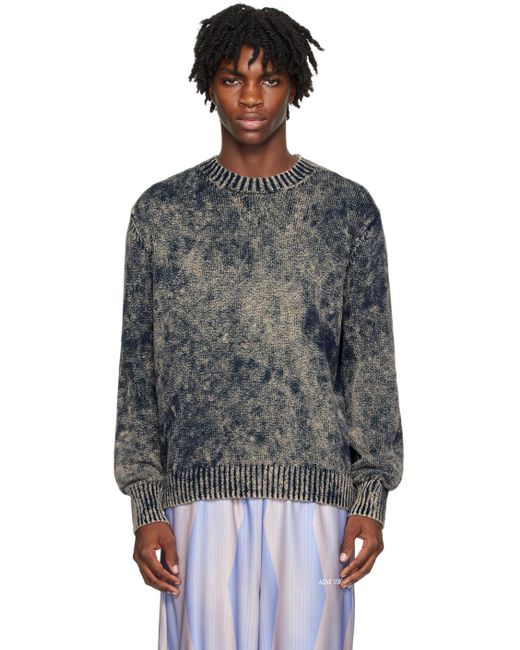 Acne Black Embroide Sweater for men