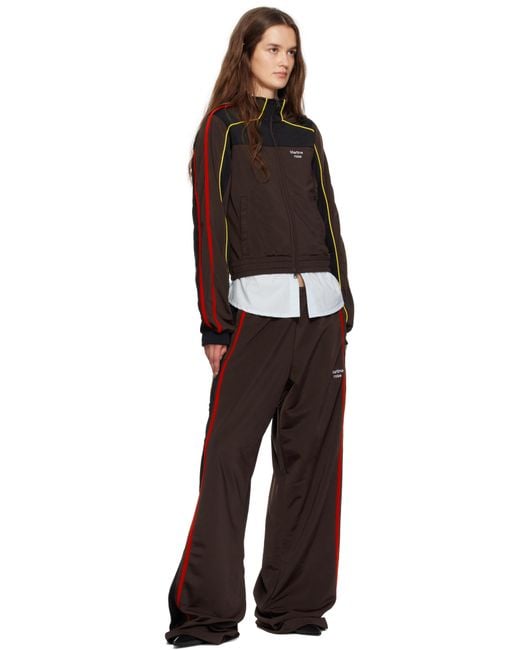 Martine Rose Black Wide Leg Track Pants