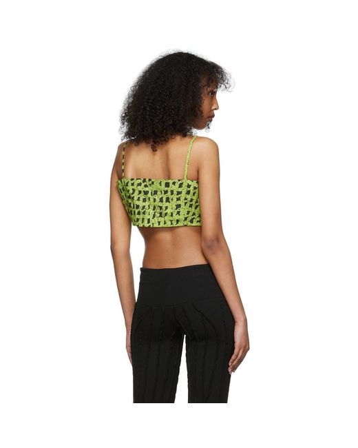 Helenamanzano Black Green Isleta Camisole