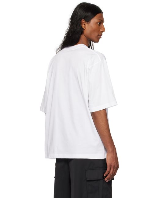 メンズ Marni ホワイト Dante Print コットン Tシャツ White