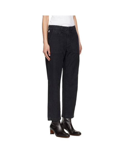 Citizens of Humanity Black Winslow Utility Trousers