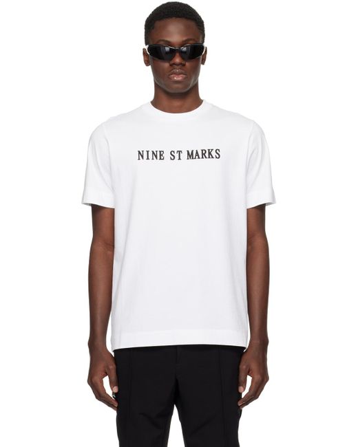 T-shirt blanc à textes imprimés 1017 ALYX 9SM pour homme en coloris White