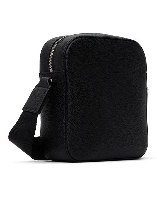 Boss Black Signature-Stripe Trim Reporter Bag for men
